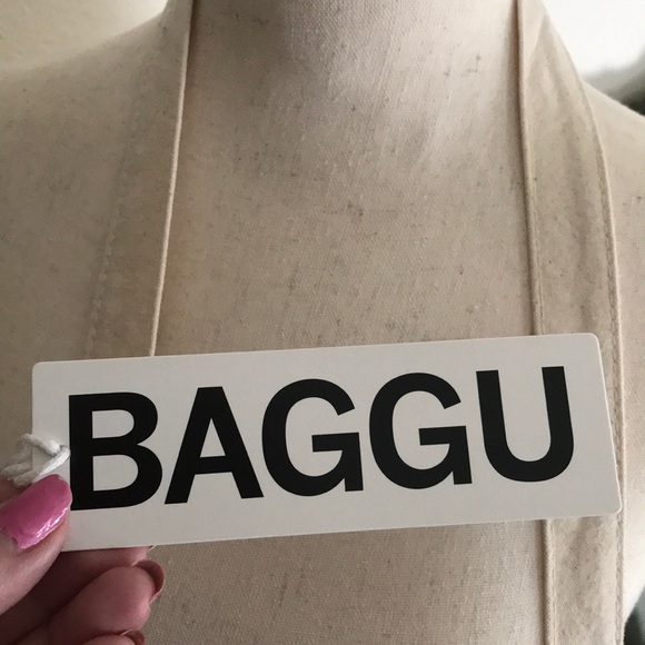 Poshmark Logo Baggu Bag Beige Tote Bag NEW Final Sale - Picture 8 of 9